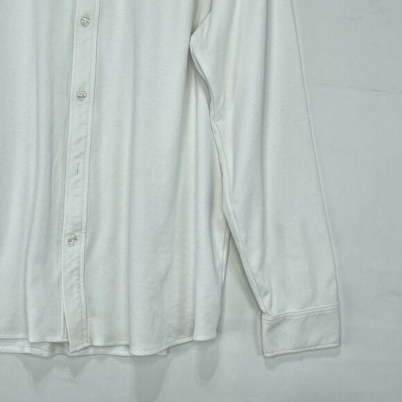 Steve & Barrys Mens XXL Shirt Cotton Blend Button Down White Office Work - Picture 12 of 16